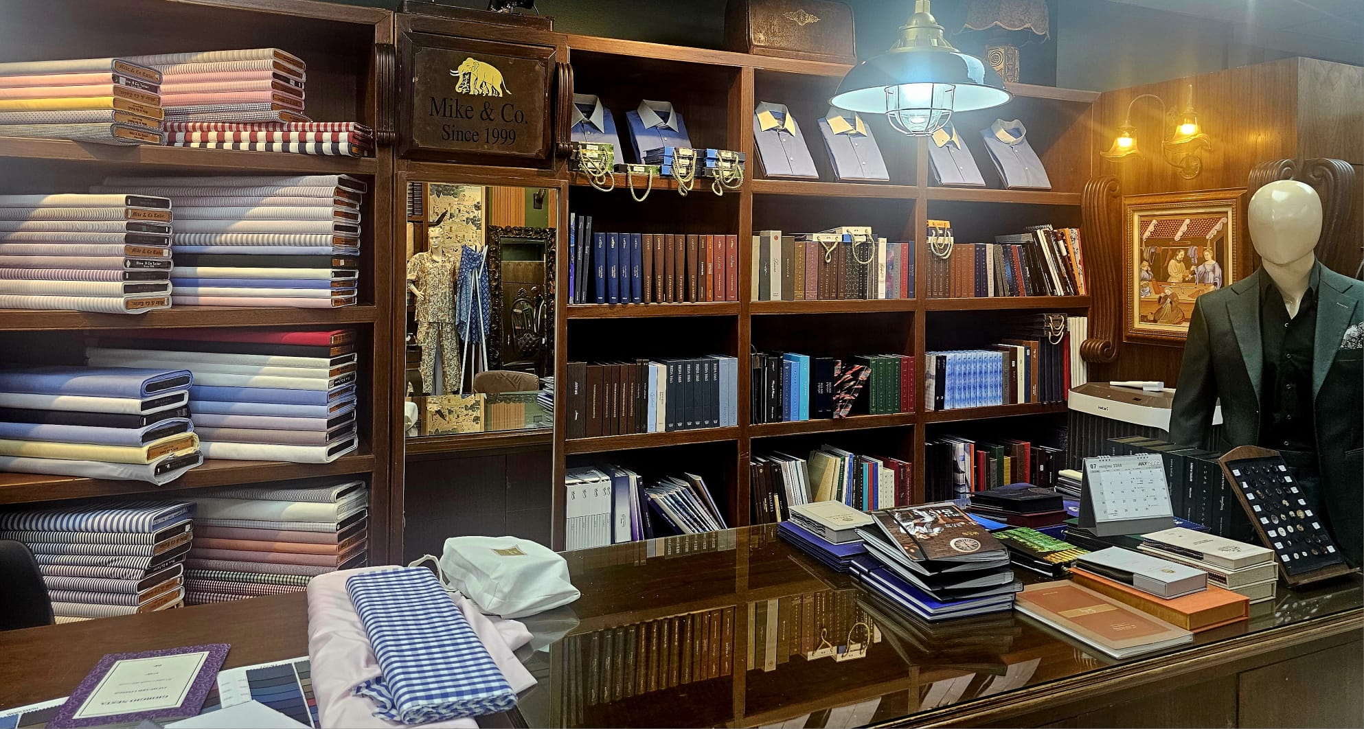 Fabric selection area