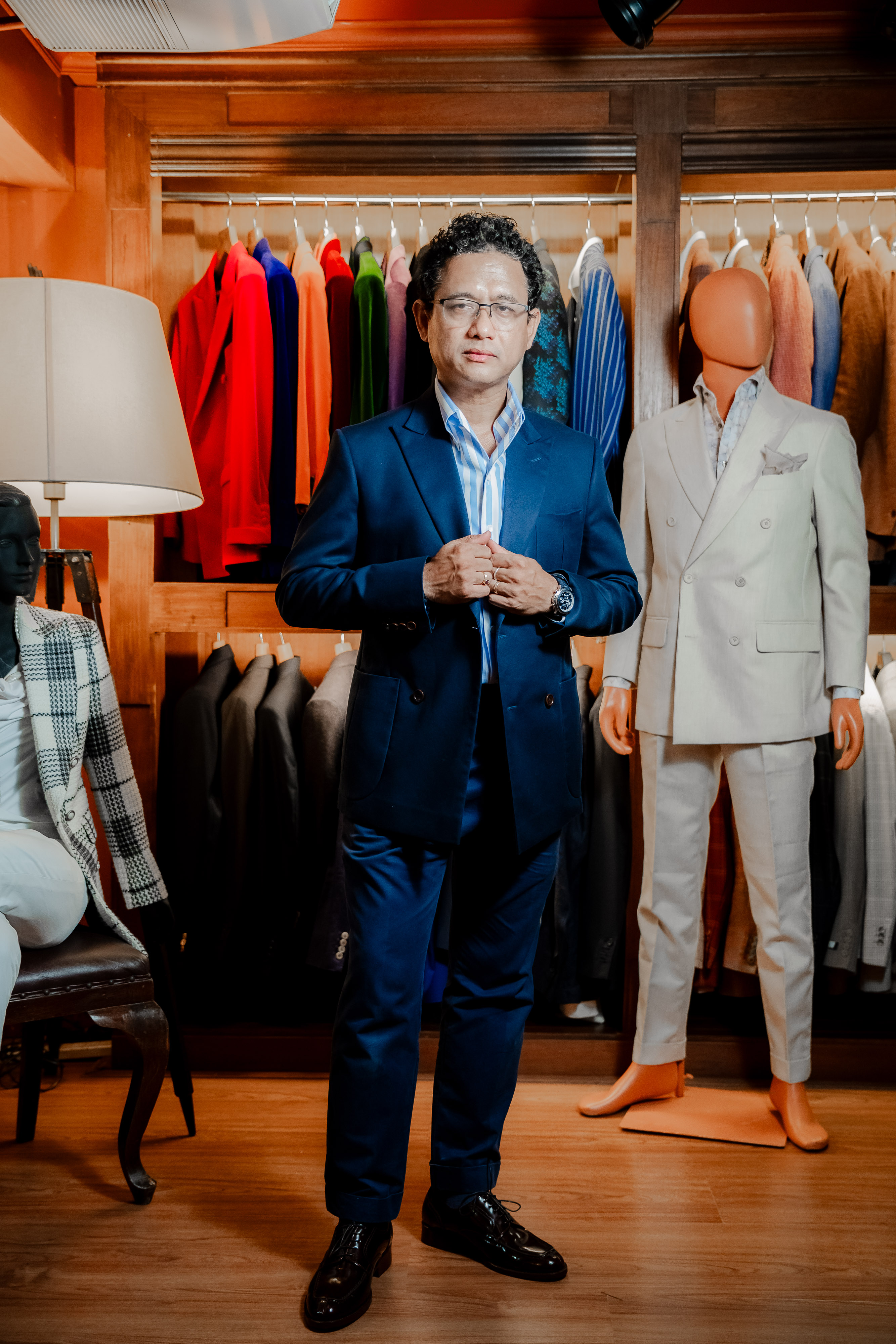 Mike in the showroom